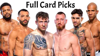 My Full Card Predictions & Breakdown For UFC Fight Night Hermansson vs Pyfer