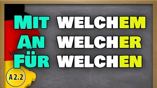 German questions with Prepositions & "welch-"
