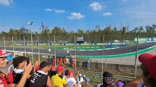 Carlos Sainz takes pole at the 2023 Italian GP (View from Ascari 3 grandstand)