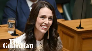 Jacinda Ardern delivers emotional final address to parliament