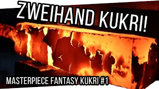 Fettes Kukri designen und schmieden: MASTERPIECE Fantasy Kukri #1