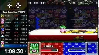 Kirby Super Star 100% Speedrun in 1:14:35 [RTA]