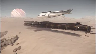 Attempting to low fly large ships badly