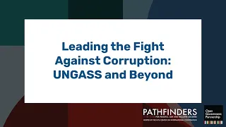 Leading the Fight Against Corruption: UNGASS and Beyond 2021 - Day 2