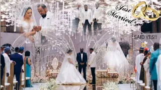 Nollywood Actress Nadia Buari & Actor Ramsey Noah tie a knot in beautiful luxurious white Wedding 😍💍