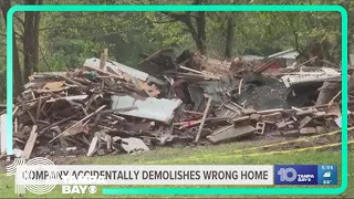 Woman returns from vacation to find home demolished