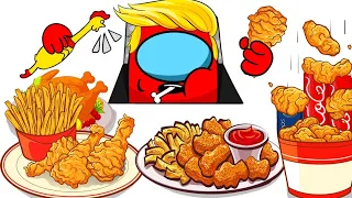 CHICKEN MUKBANG Among Us Cup Song ANIMATION MUKBANG COMPLETE EDITION