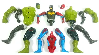 Assemble Toys, Batman vs Hulk Smash vs Spiderman, Avengers Superhero Story