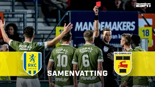 Het REGENT rode kaarten in Waalwijk in VERHIT duel😱 | Samenvatting RKC Waalwijk - SC Cambuur