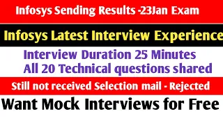 Infosys System engineer interview question | Infosys latest interview experience | Infosys results