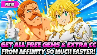 *STOP SLACKING* GET ALL FREE GEMS & CC FASTER W/ THESE EVENTS FOR AFFINITY (7DS Grand Cross Guide