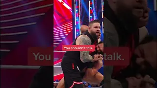 Drew McIntyre and Kevin Owens funny argument #wwe #wweraw #kevinowens #drewmcintyre #funny