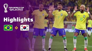 Brazil vs South Korea  Highlights full Match FIFA World cup 2022 | 5 - 1 All goals and penalty