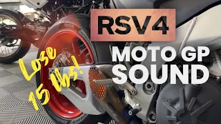 LOUDEST Aprilia RSV4 Exhaust: SC Project GP22 Install Guide, Cold-Start, and Weights