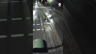 Dramatic street racing crash caught on CCTV - ABC News