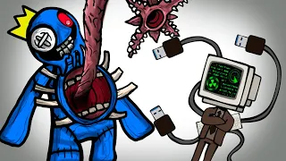 TITAN TV MAN VS Blue Monster Animation - Rainbow Friends Banban