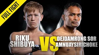 Riku Shibuya vs. Dejdamrong Sor Amnuaysirichoke | ONE Championship Full Fight | December 2017