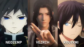 Simple collab with my friends (Giyu Tomioka, Shen Qiao, Yato)