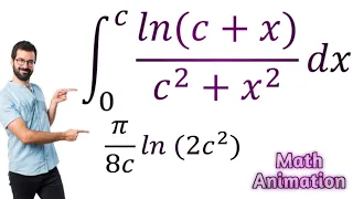 Integral of ln(c + x)/(c² + x²)