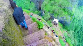 Dangerously Steep Trekking Steps In India