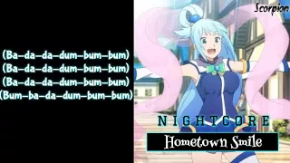 [Nightcore] → Hometown Smile (Lyrics)