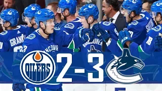 Canucks vs Oilers | Highlights | Oct. 7, 2017 [HD]