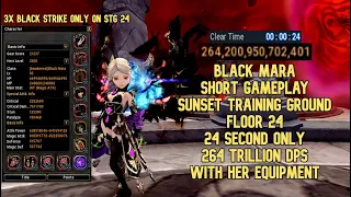 Black Mara STG 24 24 Second Only 264 Trillion DPS With Her Equipment /Just 3x Black Strike on STG 24