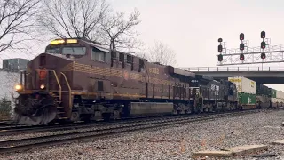 Railfanning In Greensboro, NC Ft NS 8102 (Pennsylvania)