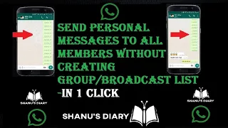 How to personally send a message(Whatsapp) to all the contacts in a group