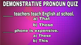 Demonstratives: This, That, These, Those || Demonstrative adjectives vs demonstrative pronouns