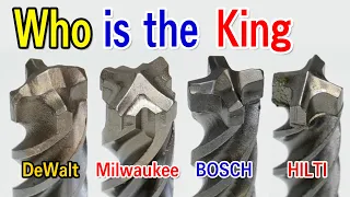 Drill bit.Who is the king? [DeWalt/ BOSCH / Milawukee / HILTI]