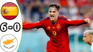 Spain vs Cyprus Highlights 6-0 | Football Highlights