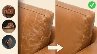 How To: FIX Scratched Leather | EASY Ways to Repair a Damaged Leather Couch