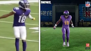 GET GRIDDY EMOTE Real Life VS Fortnite! (Justin Jefferson Emote)