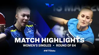 Christina Kallberg vs Barbora Balazova | WTT Star Contender Doha 2021 | WS  | R64 Highlights