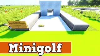 Wie baut man einen Minigolfplatz in Minecraft | Minecraft Deutsch Minigolfplatz Bauen Tutorial