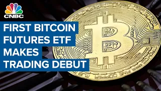 First bitcoin futures ETF from ProShares makes trading debut