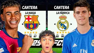 ¡CANTERA DEL BARCELONA vs CANTERA DEL REAL MADRID!