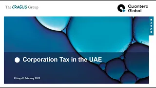 QG Webinar - UAE corporation tax and transfer pricing