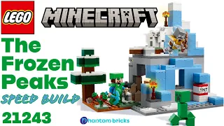 LEGO Minecraft The Frozen Peaks Speed Build 21243 #lego #legospeedbuild