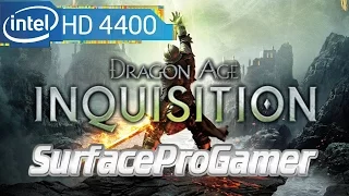 Dragon Age: Inquisition on Microsoft Surface Pro 2 Gaming on intel hd 4400 and intel hd 5000