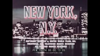 NEW YORK NEW YORK 1960s TRAVELOGUE MOVIE 76374