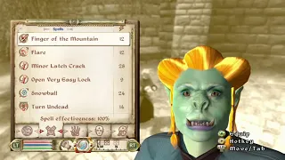 Lets Play The Elder Scrolls IV: Oblivion! Magic Only Orc Run! Part 4!