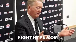 THE DIFFERENCE BETWEEN DANIEL DUBOIS AND ANTHONY JOSHUA AT SAME AGE - EXCITED FRANK WARREN EXPLAINS