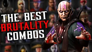 EVERY Characters BEST BRUTALITY COMBO in Mortal Kombat X!