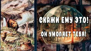 Что он хочет услышать от тебя?❗ Он умоляет! ♣️ Таро расклад