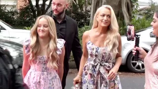 JACKIE O AND DAUGHTER KITTY ATTEND KYLE SANDILANDS' WEDDING