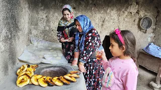 100 Year Old Village House | GRANDMA TANDOORI BREAD | Village bread baking