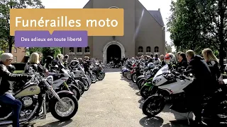 Funérailles moto : des adieux en toute liberté