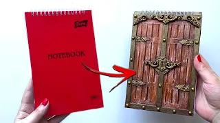 DIY Notepad Decor Idea | Notebook Cover | Notepad with a door